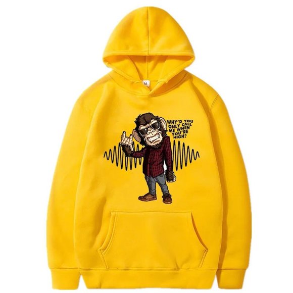 Comfortable Rock Arctic Monkeys Print Hoodie Hip Hop Coats Rapper Sweater Unisex - Picture 2 of 10